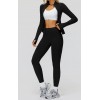 Жіночий комплект на мікрофлісі Leggings + Crop top model 170